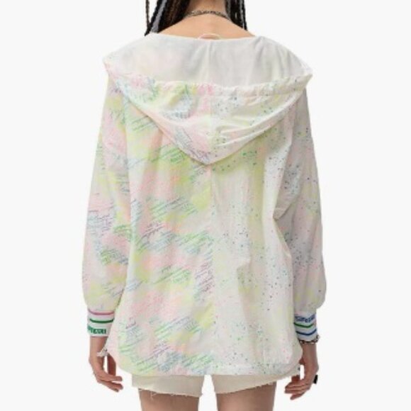 Lightweight Zipper Sport Coat Windbreaker with Pockets, Medium - Picture 3 of 10